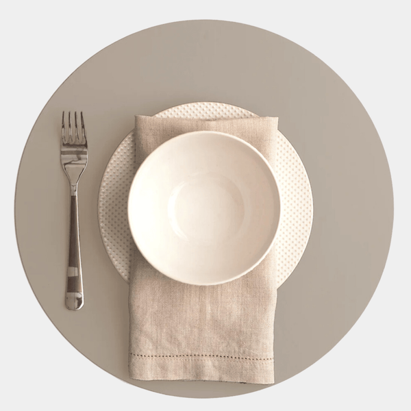 Recycled Leather Placemat Round – Kier Design Interiors