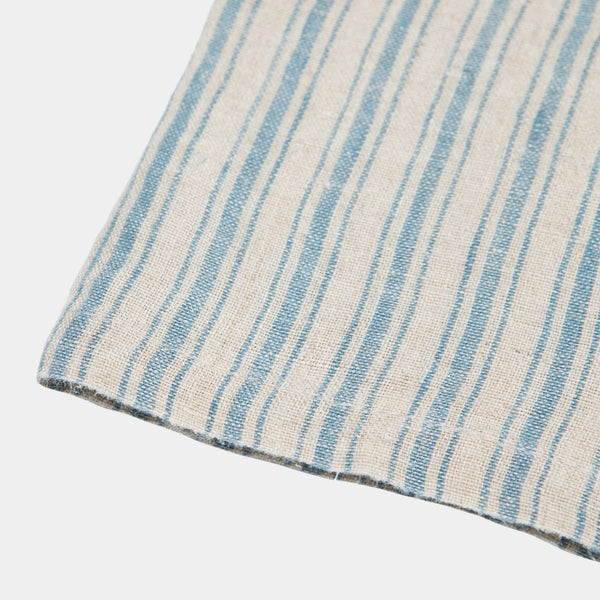 Stonewashed Linen Napkin in Blue Stripe – Kier Design Interiors