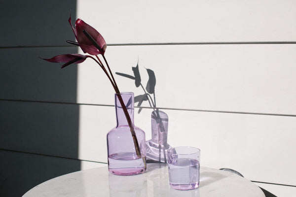 Kier Design Pink Carafe and Glass – Kier Design Interiors