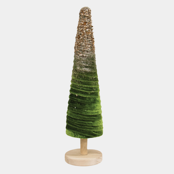 Velvet Green Christmas Tree