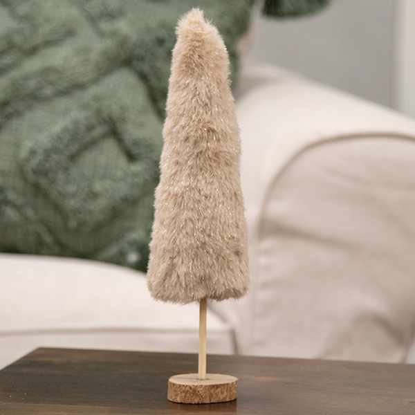 Furry Ivory Christmas Tree