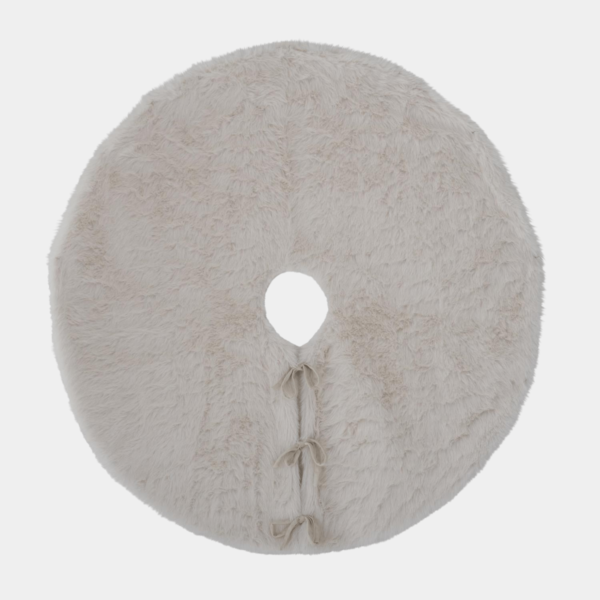 White Faux Fur Tree Skirt Kier Design Interiors