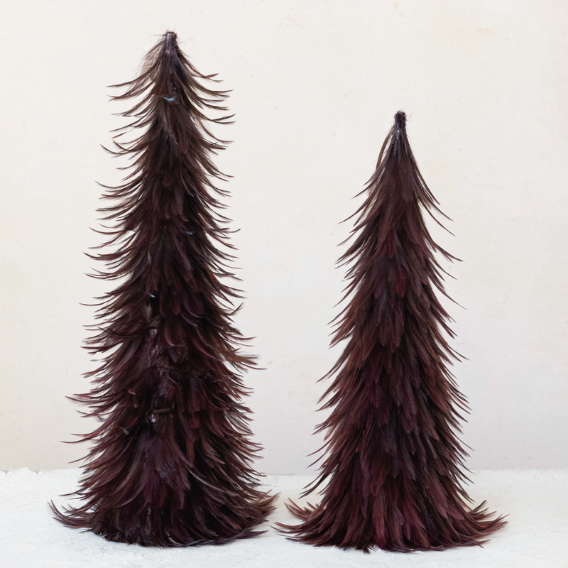 Burgundy Feather Tree