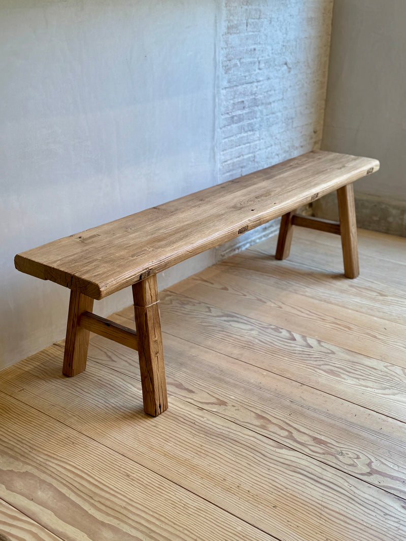 Elm Wood School Bench