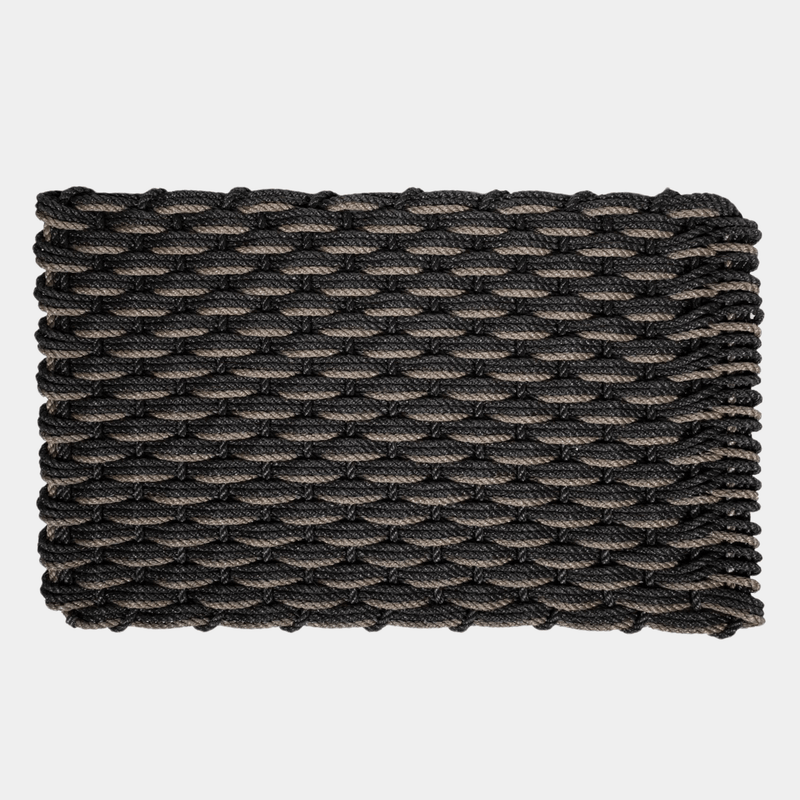 Charcoal + Mushroom Triple Rope Doormat