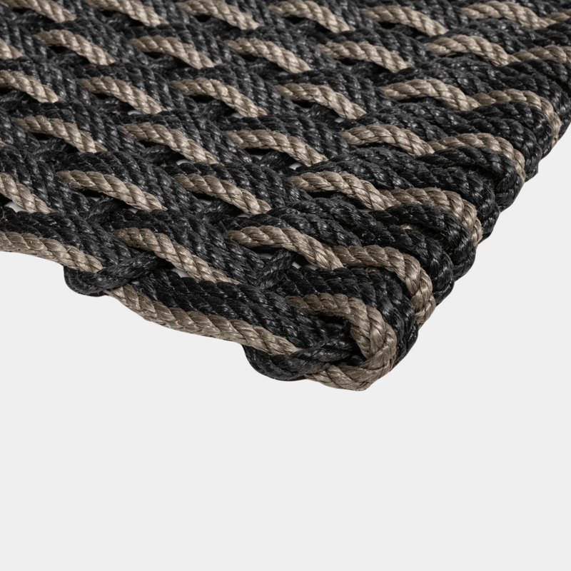 Charcoal + Mushroom Triple Rope Doormat