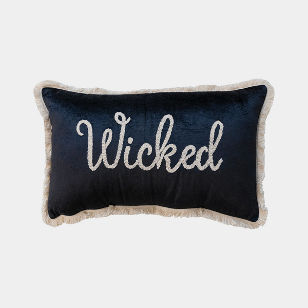 "Wicked" Velvet Pillow