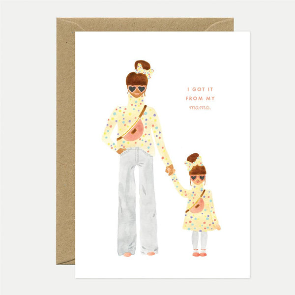 Mother and Daughter Card