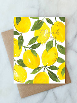 Lemon Thank You Greeting Card