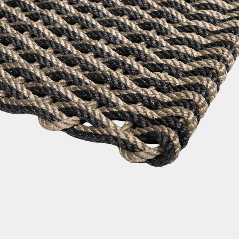 Sand + Charcoal Rope Doormat