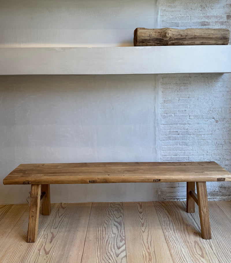 Elm Wood School Bench