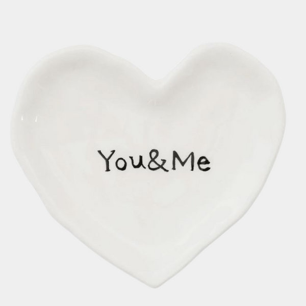 You and Me Heart Dish