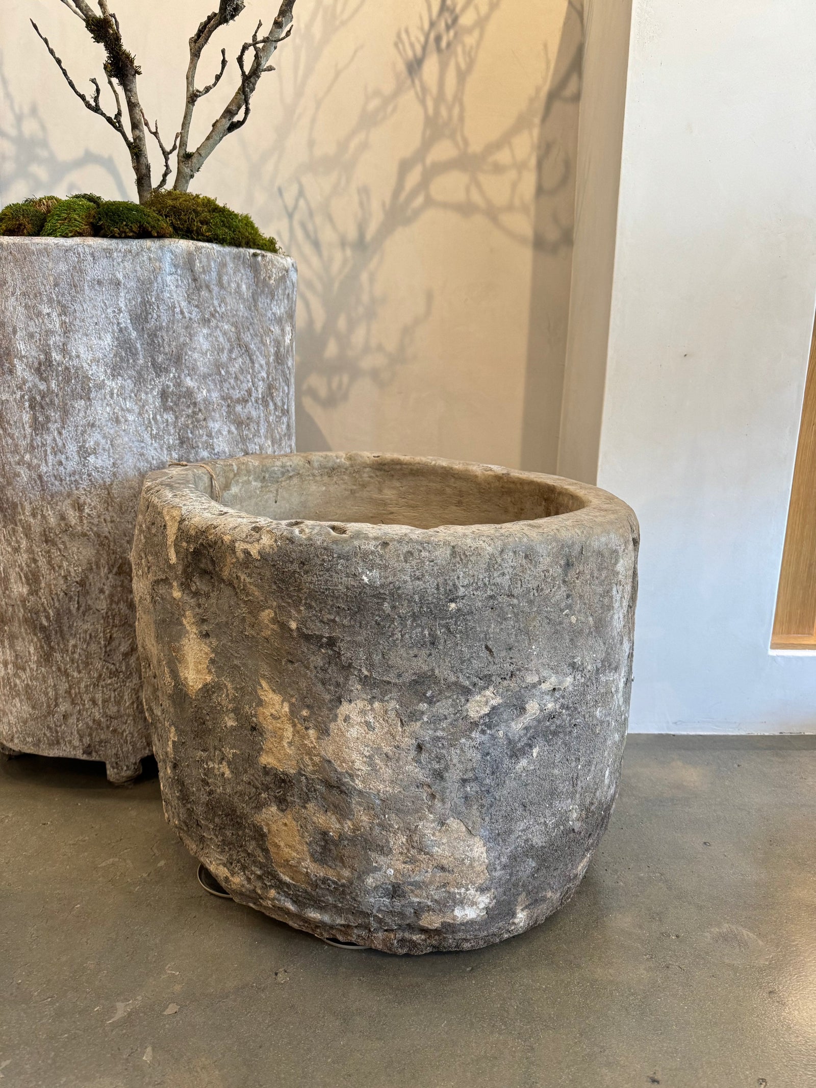 limestone plant pots Vintage Limestone Planter – Kier Design Interiors