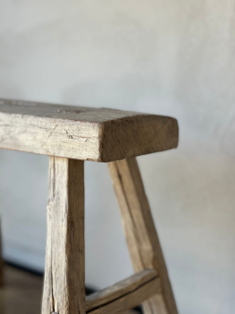 Vintage one of a kind mini wood stool
