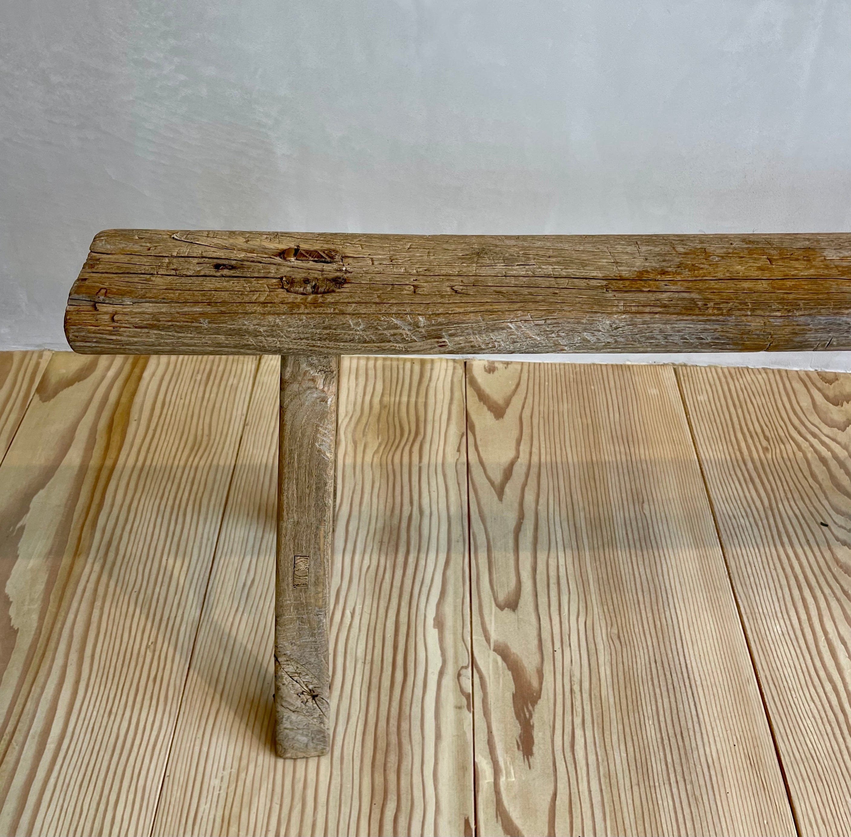 Vintage Elm Wood Bench – Kier Design Interiors