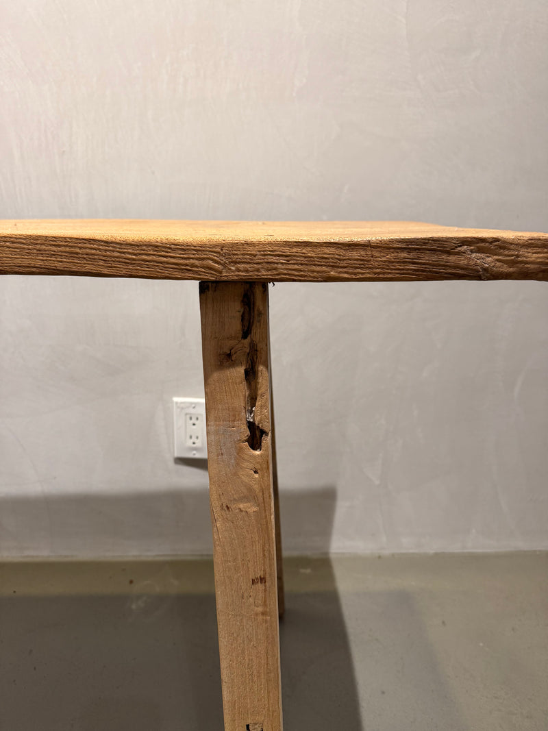 Short Elm Wood Console Table