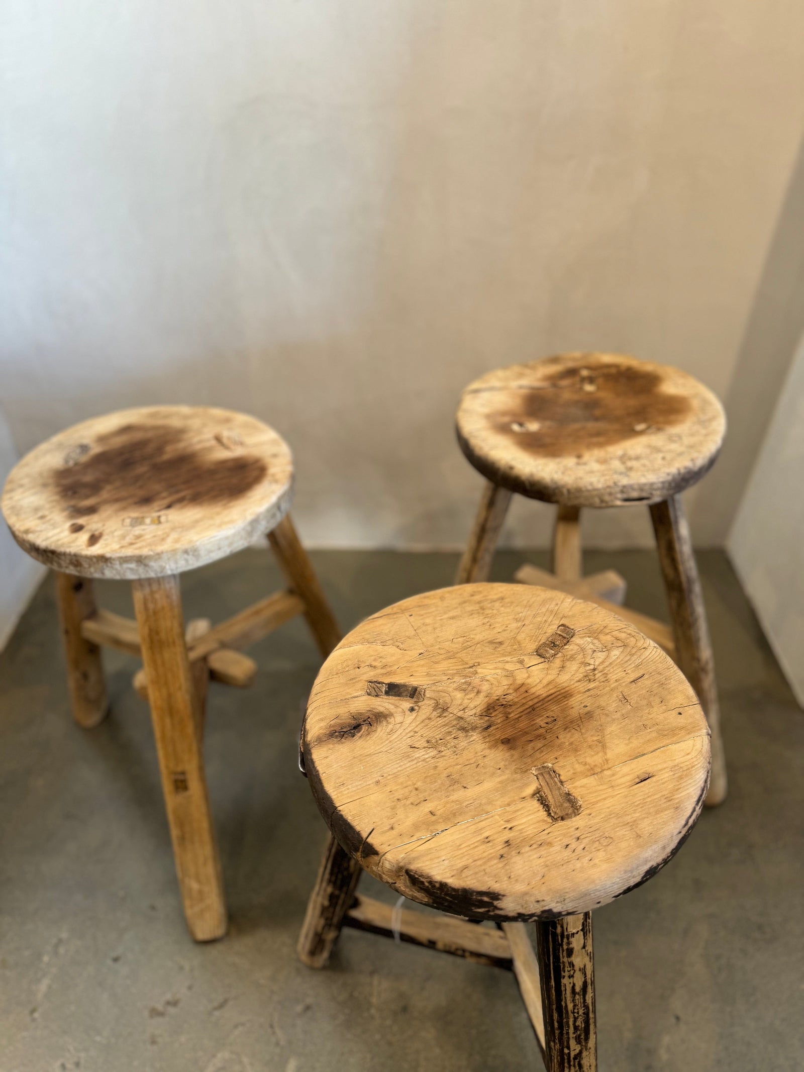 Vintage round stool hotsell