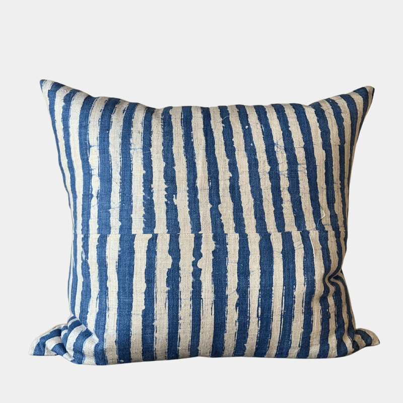 Anais Striped Pillow in Blue