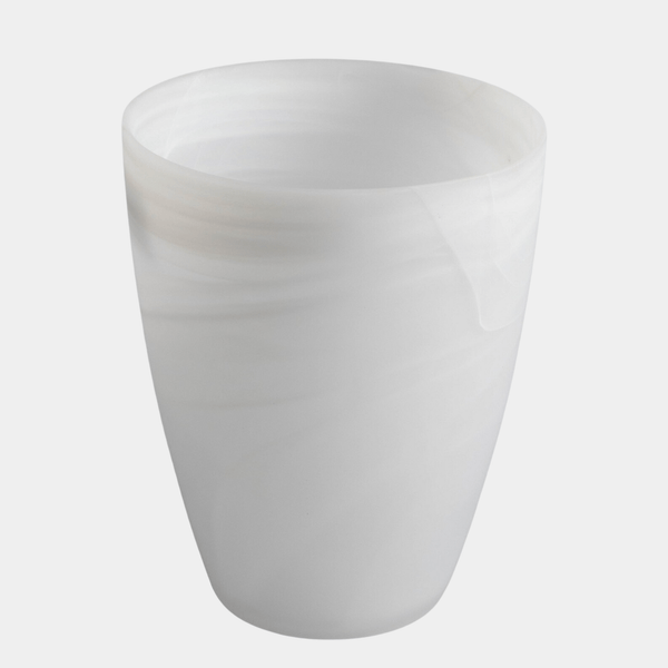 Alabaster Matte Vase in White