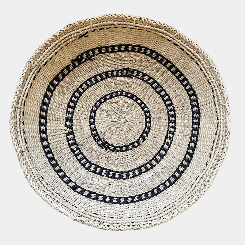 Artisan Made Round Basket Bowl