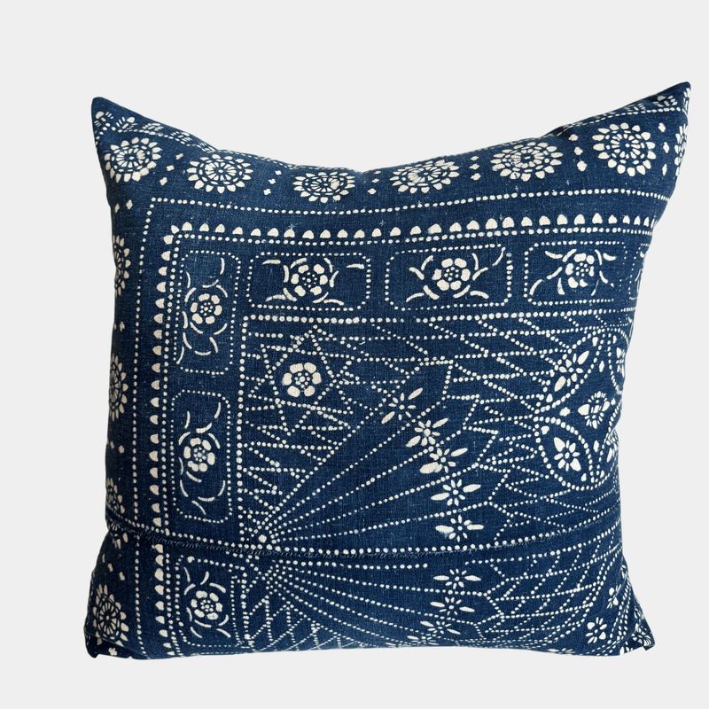 Blue batik pillows hotsell