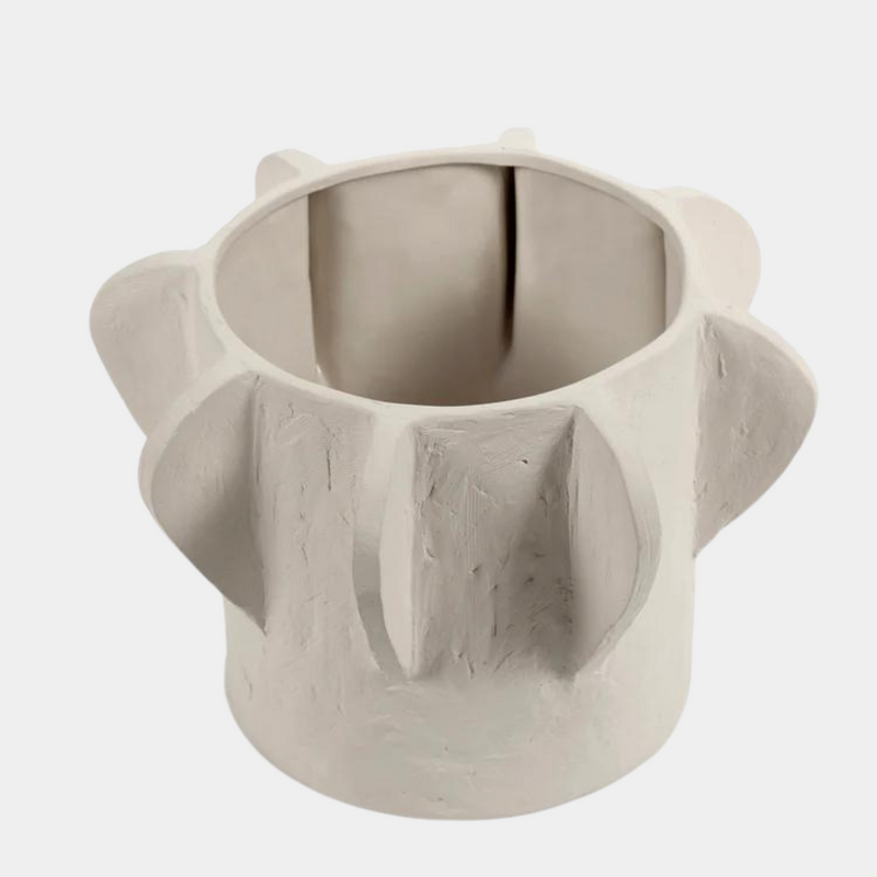 Beige Flower Pot Medium