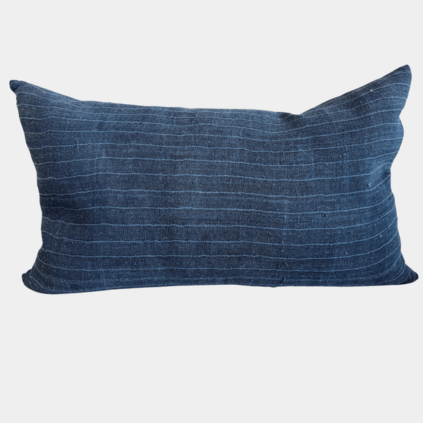 Dark Blue Stripe Pillow