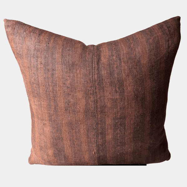 Brea Stripe Pillow in Walnut
