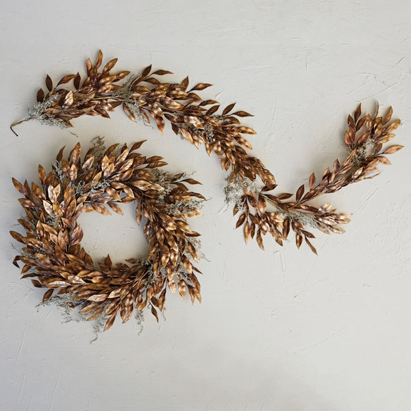 Copper Cassia Leaf Garland