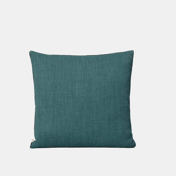 Cobalt Vert Linen Pillow