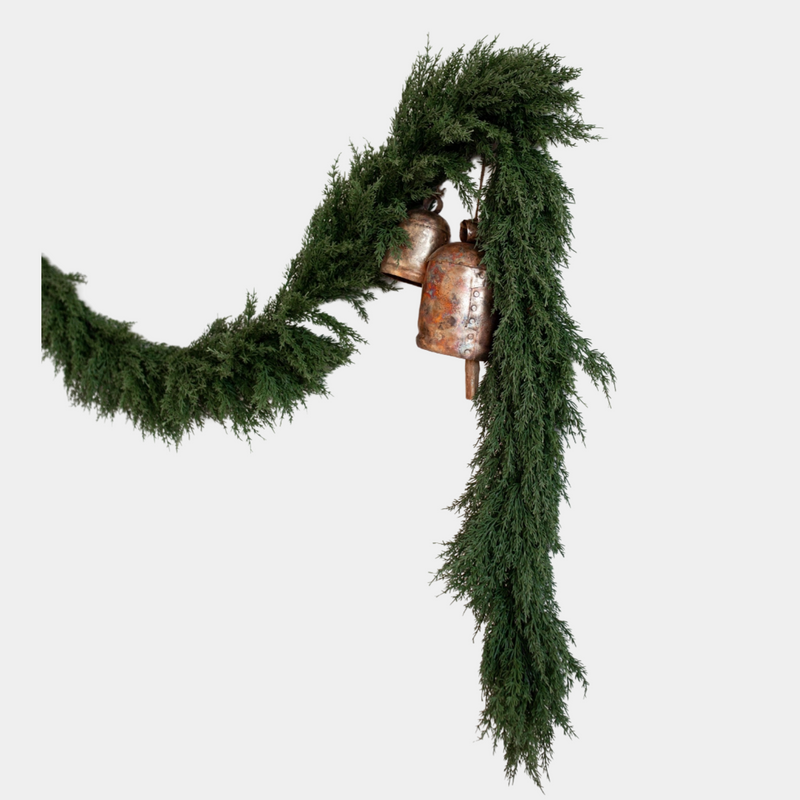 Cypress Faux Garland 9ft