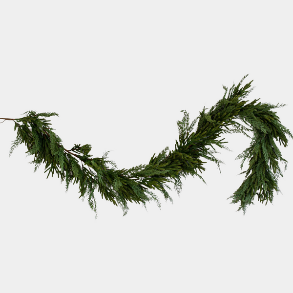 Norfolk Cypress Mix Faux Garland