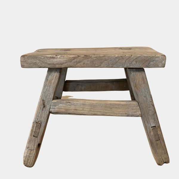 Vintage one of a kind mini wood stool