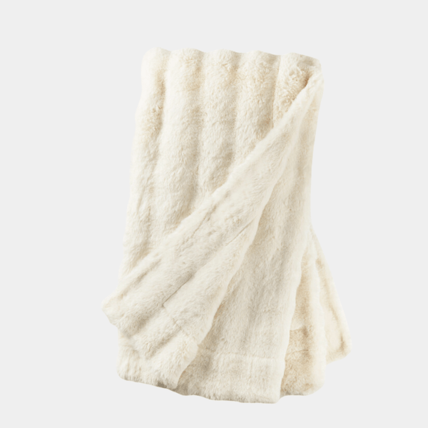 Faux Ivory Throw