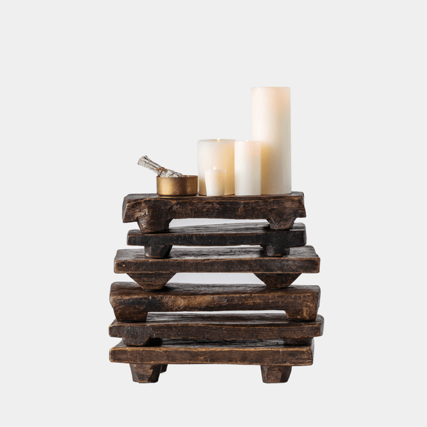 Rustic Wood Pedestal