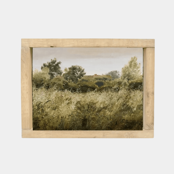 Vintage Framed Print: Green Countryside