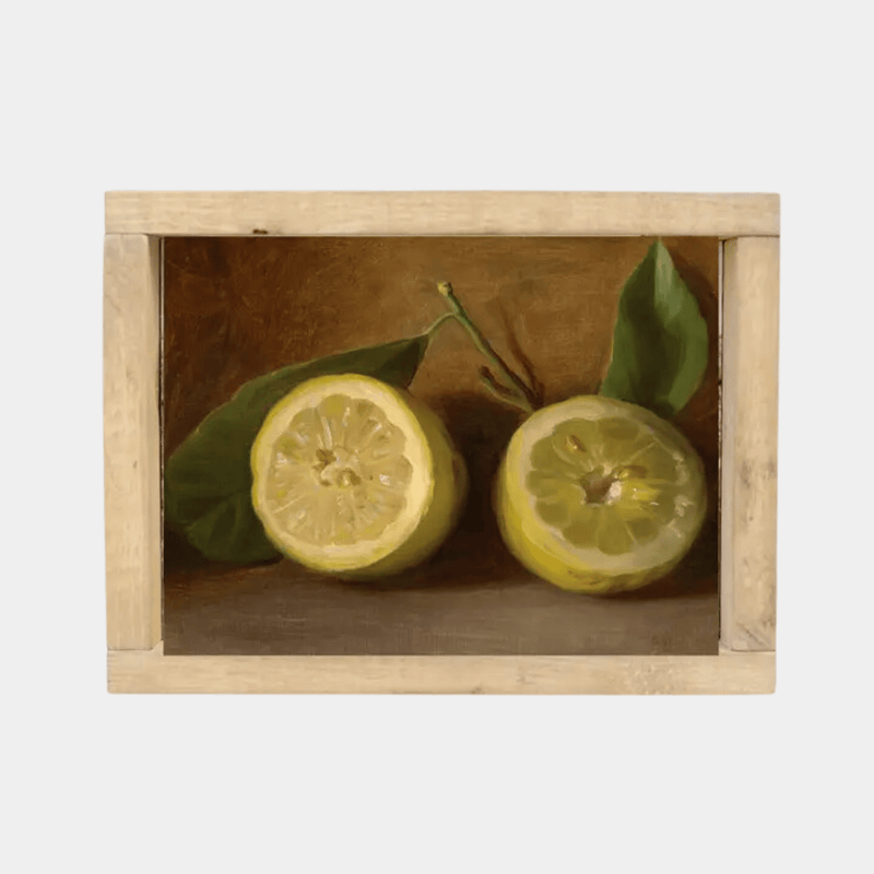 Vintage Framed Print: Bountiful Lemon