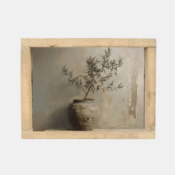 Vintage Framed Print: Antique Pot