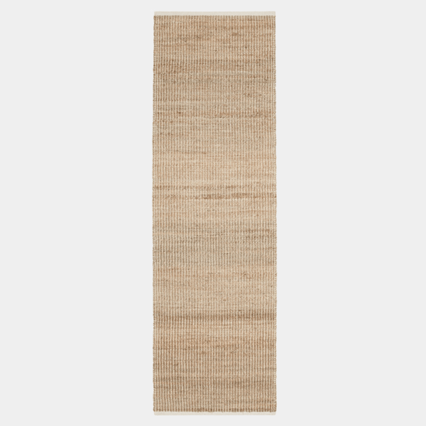 Gridwork Woven Jute Rug in Ivory