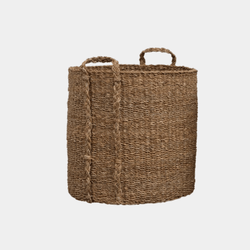 Handwoven Seagrass Basket with Handles
