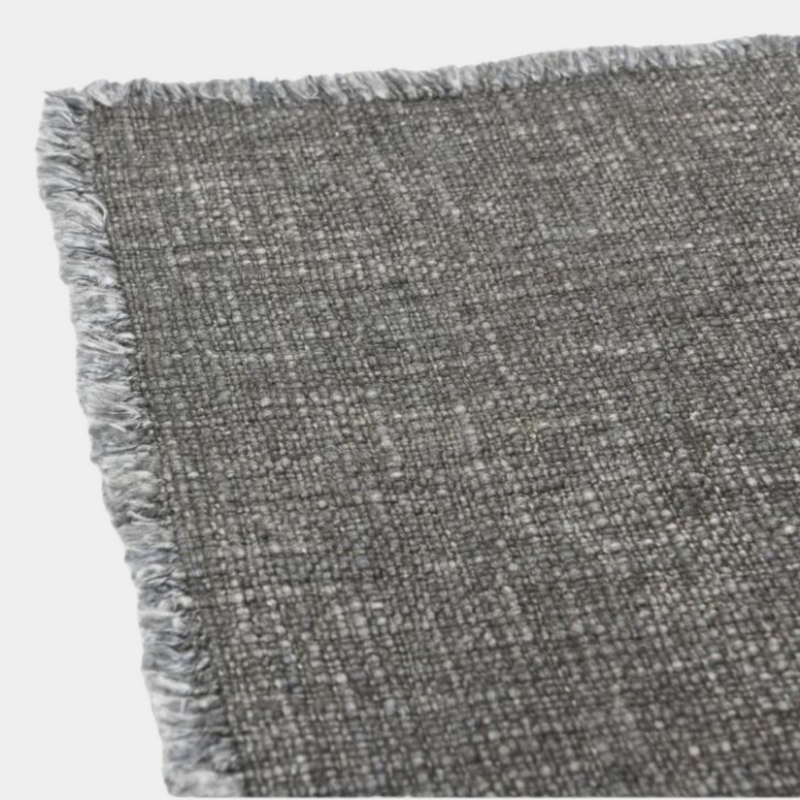 Frayed Edge Linen Table Runner