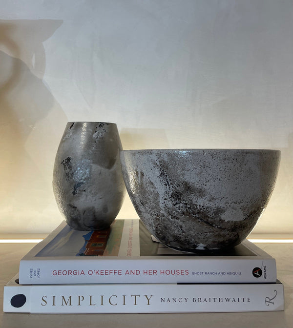 Handmade Metalic Roku Vase