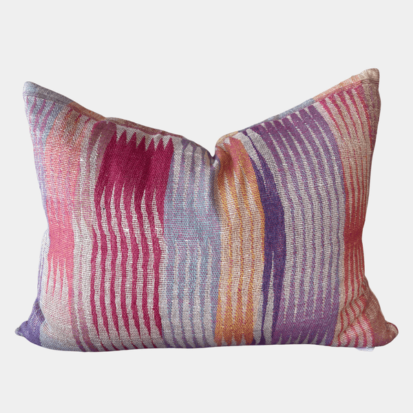 Rainbow Silk Pillow