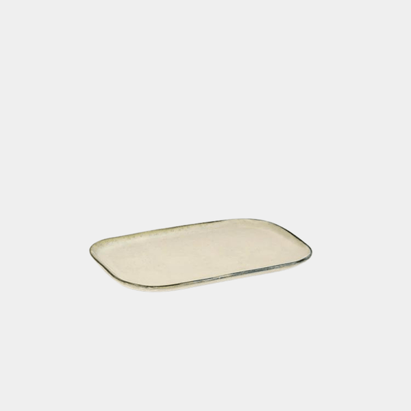 Rectangular Plate Off White Medium
