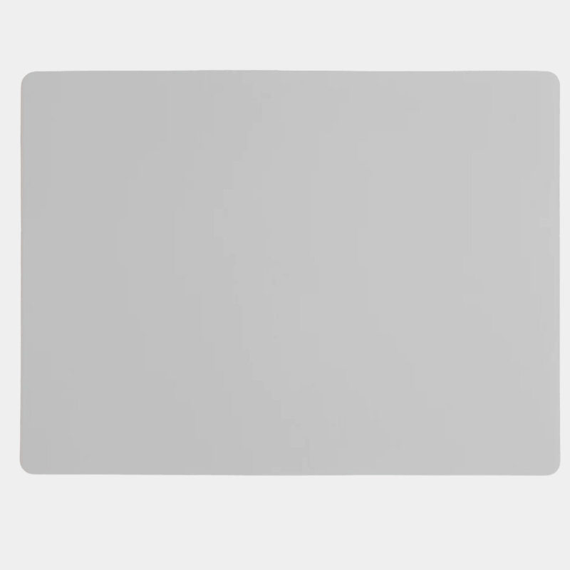 Recycled Leather Placemat Rectangle Ash Grey