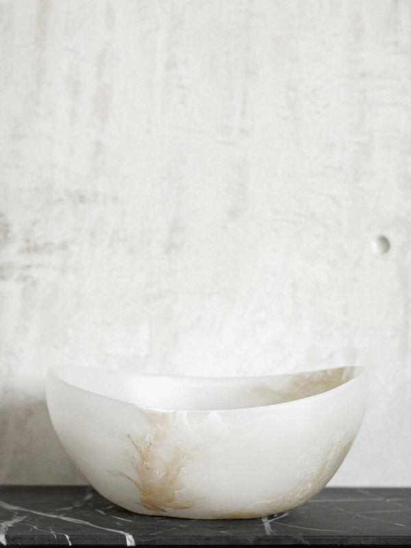 Resin Curved Serving Bowl