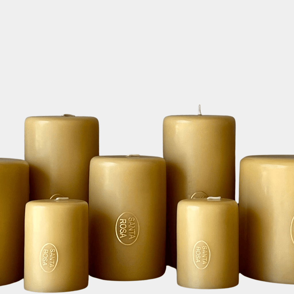Spaas Unscented Pillar Candles 6-Pack | 80mm X 200mm Ivory Paraffin Wax Candles | Long Burn Time - View #6