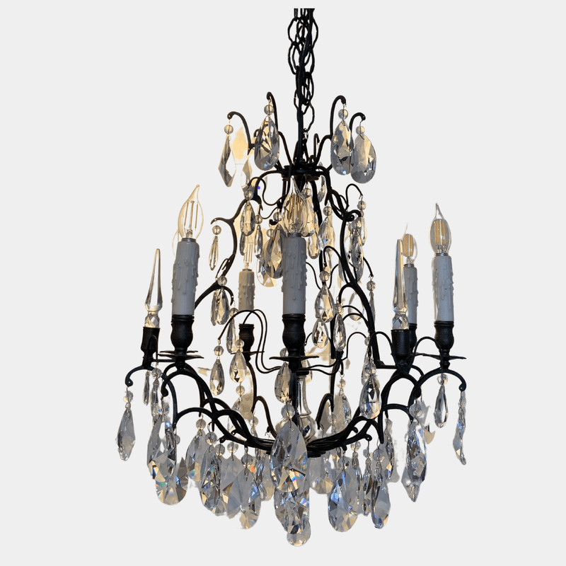 Six Light French Vintage Chandelier