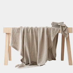 Karan Stonewashed Linen Tablecloth