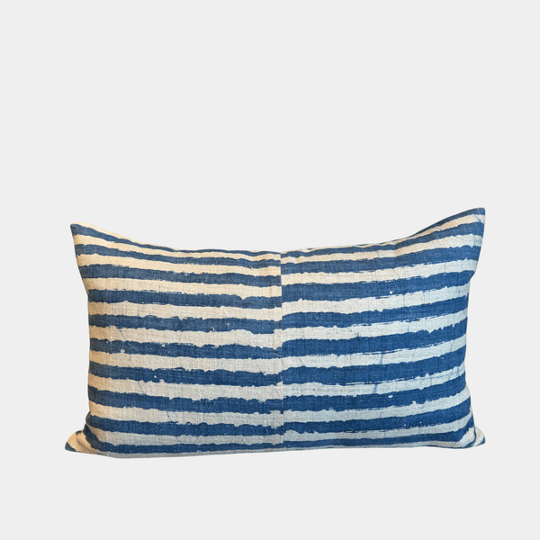 Anais Striped Pillow in Blue